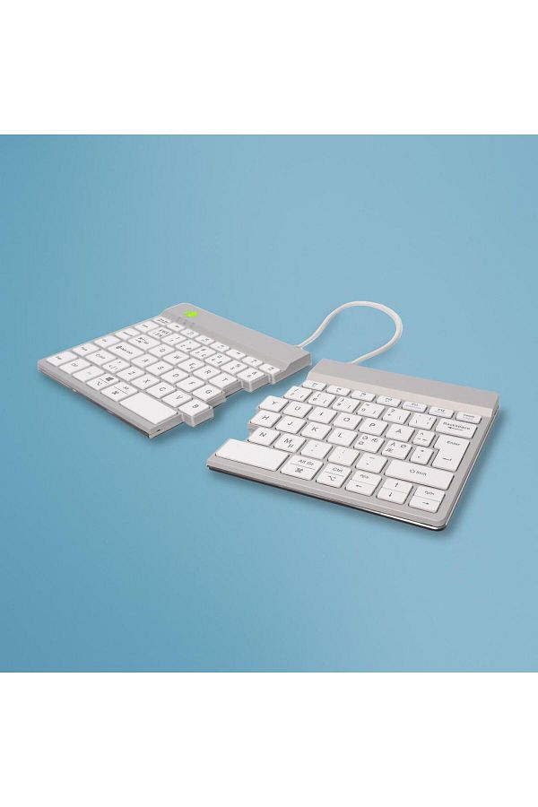 Inna marka-Tastatură QWERTY R-Go Tools R-Go Split Break (ND), Bluetooth, Alb, RGOSBNDWLWH 1