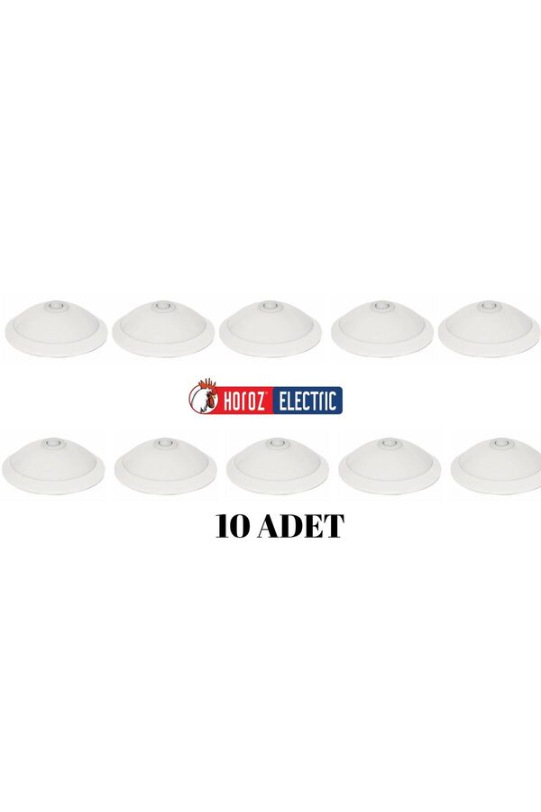 Horoz-10 Pcs Sensor Luminaire Lamp 2X E27 Socket with Bulb 1