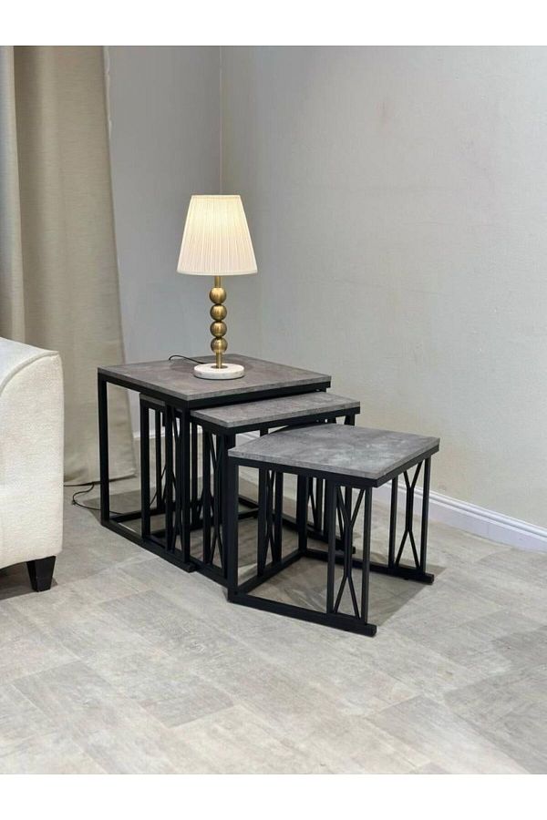 private house-Modern 3-piece table set - elegant and practical design 1