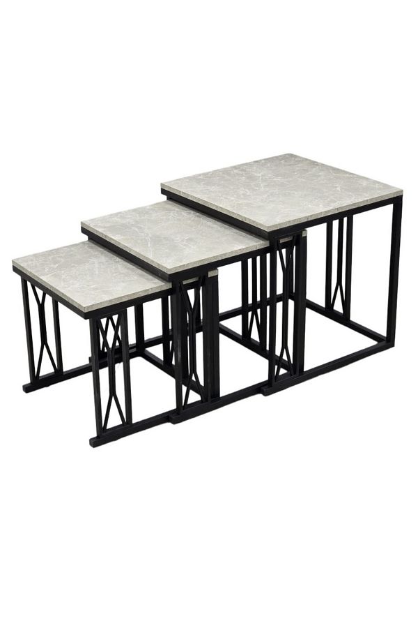 private house-Modern 3-piece table set - elegant and practical design 1