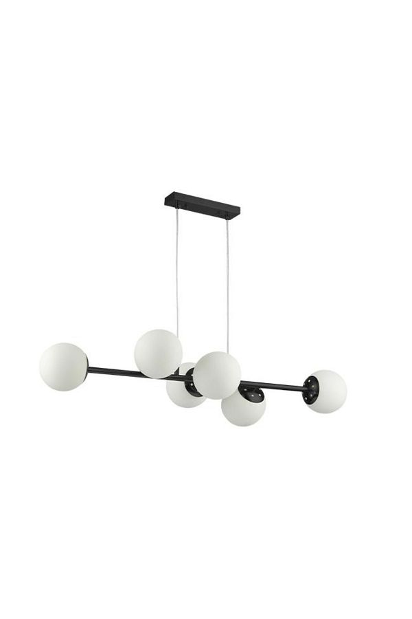 MasterLED-Candelabru Bali 0029-LVT, 6xE27, negru+alb, IP20, 1