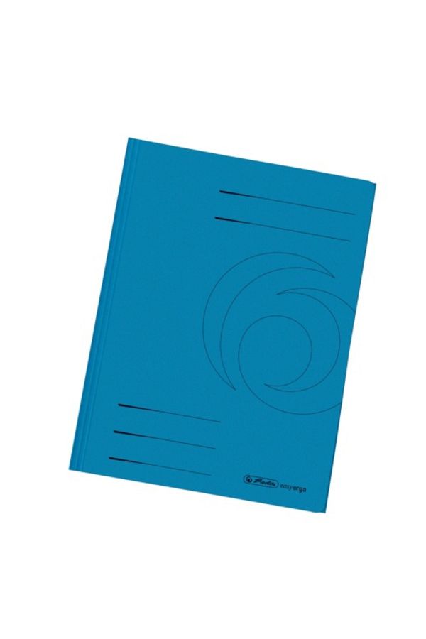 Herlitz-Dosar tip plic, format A4, material carton reciclat, culoare albastru intens 1