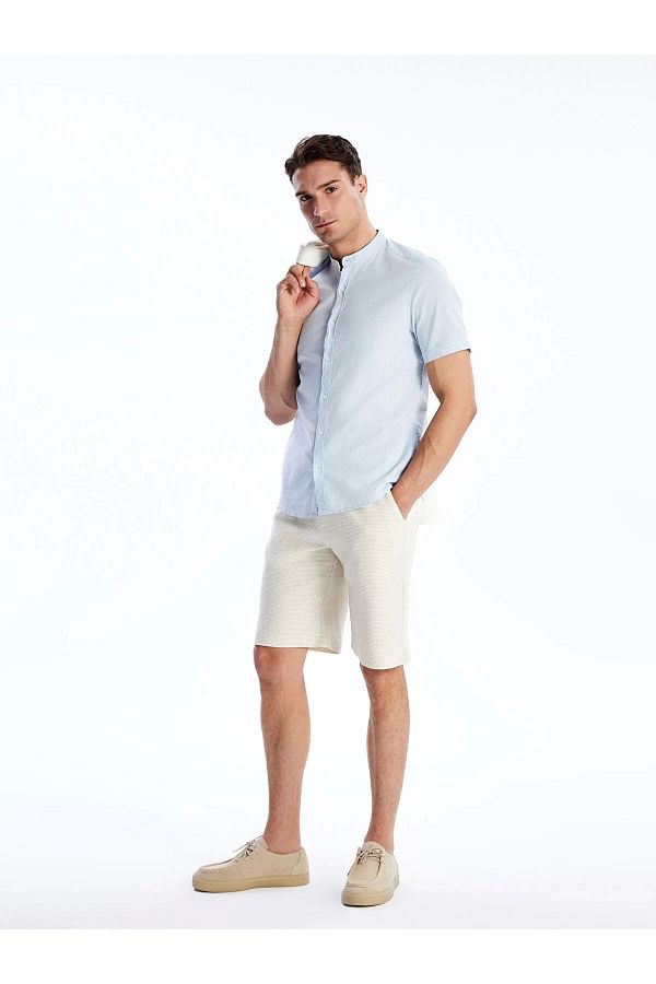 LC Waikiki-Ανδρικό σορτς LCW Vision Beige Standard Fit 1