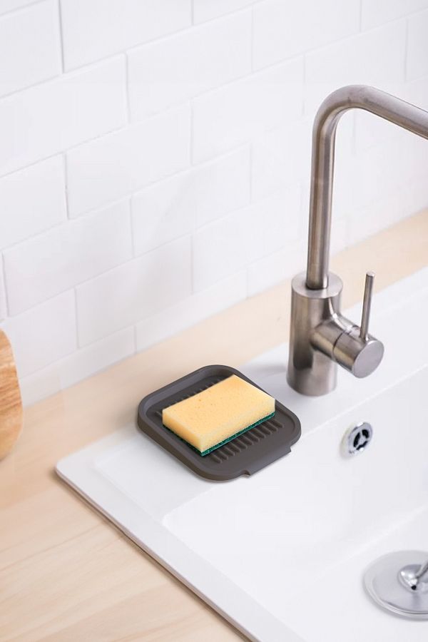 ATA HOME-2 buc. Organizator pentru săpun din silicon, suport multifuncțional pentru săpun de blat, suport pentru săpun lichid 12x14 cm 1