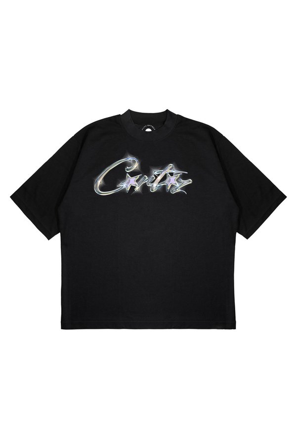 PURE EFFECT Unisex Oversized CORTEIZ Glossy 3D Printed Thick Fabric (240gsm) T-shirt