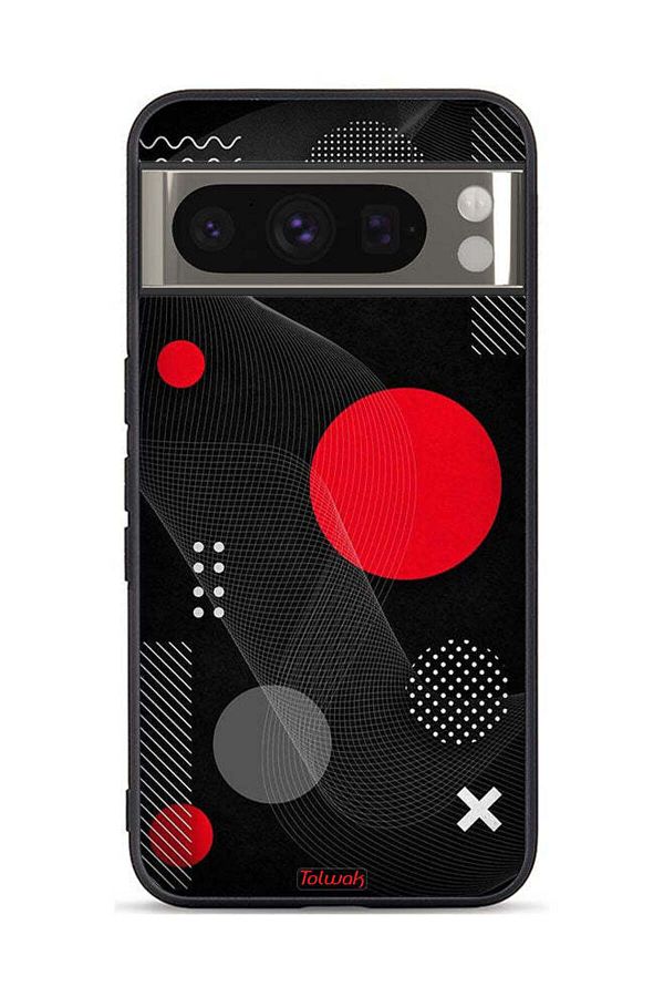Tolwak-غطاء حماية لجهاز Google Pixel 8 Pro بنمط دائري ومتقاطع 1