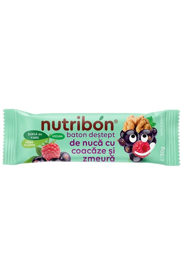 Transilvania Nuts-Vegan walnut bar with currants and raspberries gluten-free "nutribun" 30gr Transilvania Nuts 1