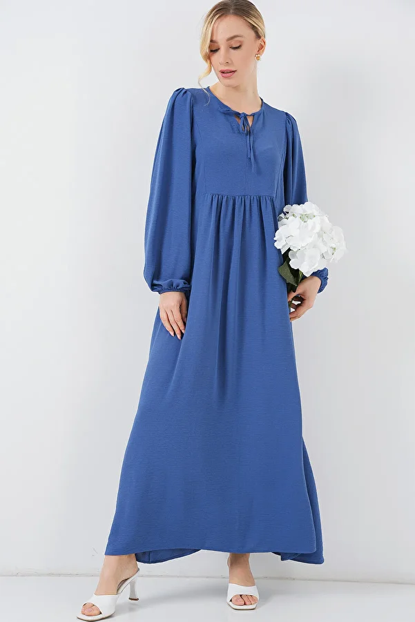 Bigdart-Γυναικείο Μακρύ Φόρεμα Hijab με μανίκια μπαλόνι 2464 - Saks 1