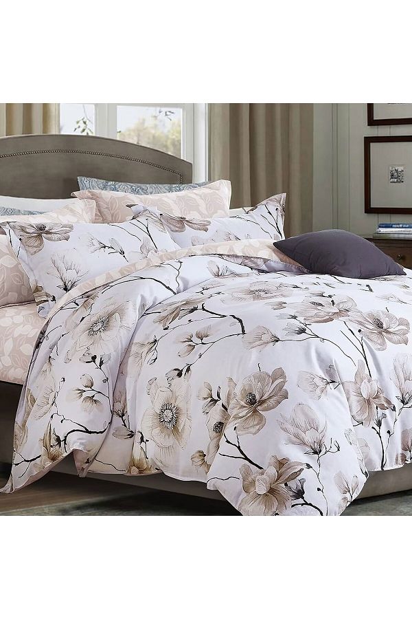 Pucioasa-Printed Percale Bed Linen (Prc69) - King Size 4 Pieces 1