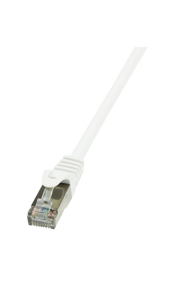 LogiLink-Cablu FTP Cat6, cupru-aluminiu, 15 m, alb, AWG26, ecranat CP2101S 1