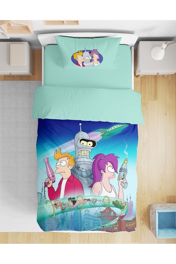 Home-Nevresimhome Futurama Theme Single Size Bedding Set 1