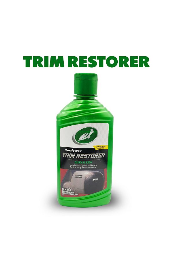 Turtle Wax-Trim Restorer 296ml – Restores Dull Plastic Trim with One-Step Application & Shine 1