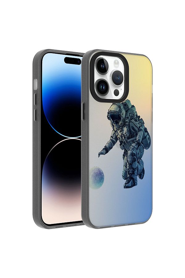 Cep Plus-حافظة صلبة منقوشة CPPL Dragon متوافقة مع هاتف iPhone 14 Pro - رائد الفضاء 1