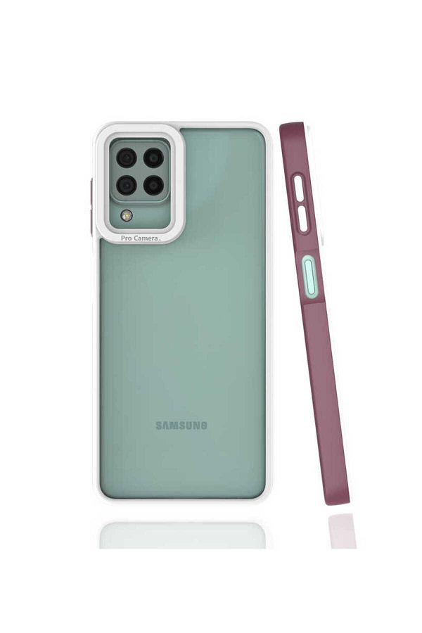 Cep Plus-Galaxy M32 Case Cppl Mima Cover - Plum 1