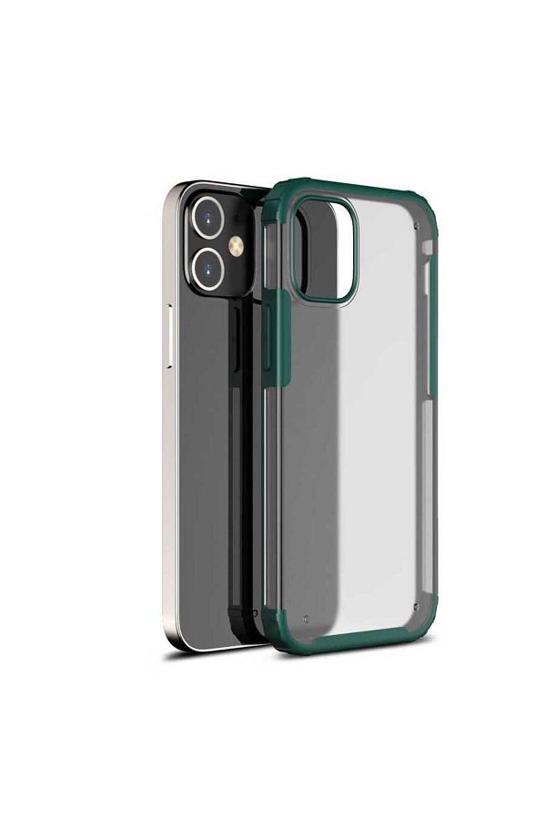 Cep Plus-حافظة CPPL Volks متوافقة مع هاتف iPhone 12 Mini - أخضر داكن 1