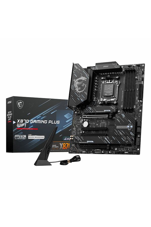 MSI-X870 GAMING PLUS WIFI AMD X870 مقبس AM5 DDR5 8200(OC)MHz ATX Gaming (اللاعب) اللوحة الأم 1