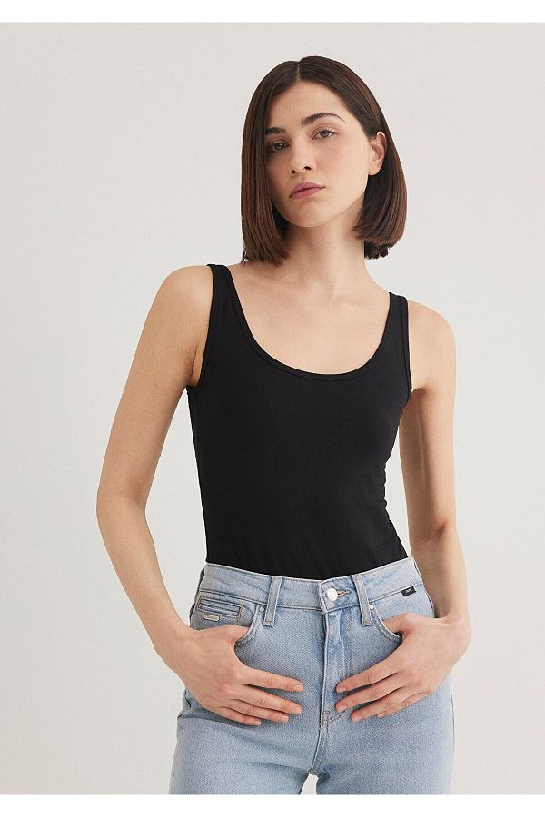 Mavi-Μαύρο Basic Stretch Tank Top Fitted / Εφαρμοσμένο κόψιμο 164156 -900 1