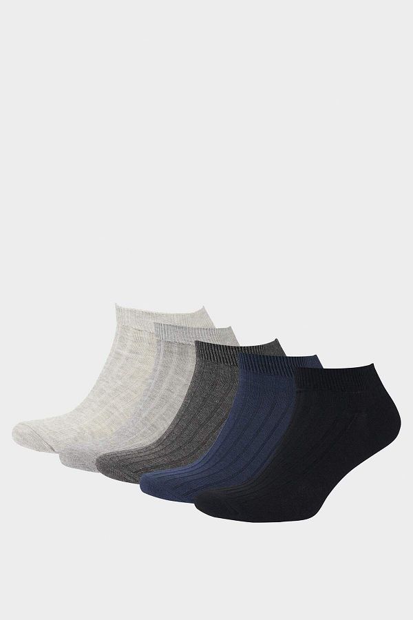 DeFacto-Herren 5 Stück Baumwolle Booties Socken F5758AXNS 1