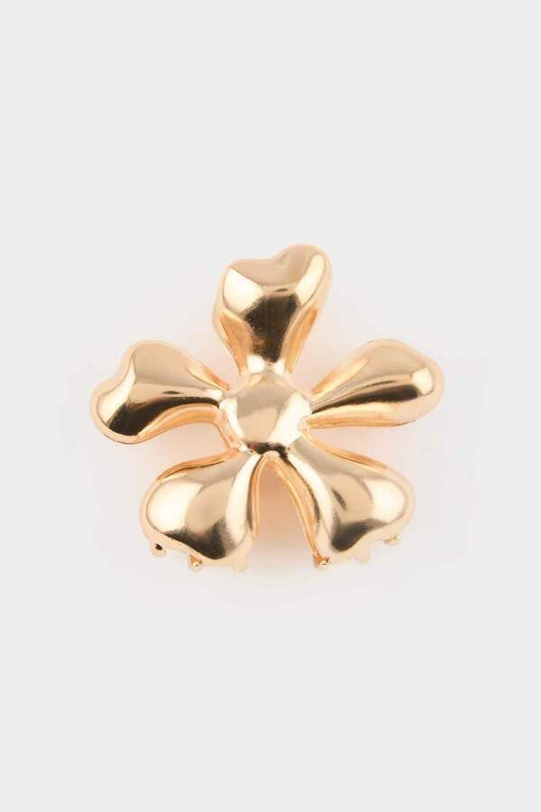 DeFacto-Women's Gold Floral Latch Buckle E8870Axns 1