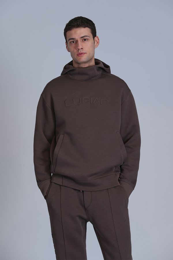 Lufian-Ανδρικό φούτερ - Robust Brown 1