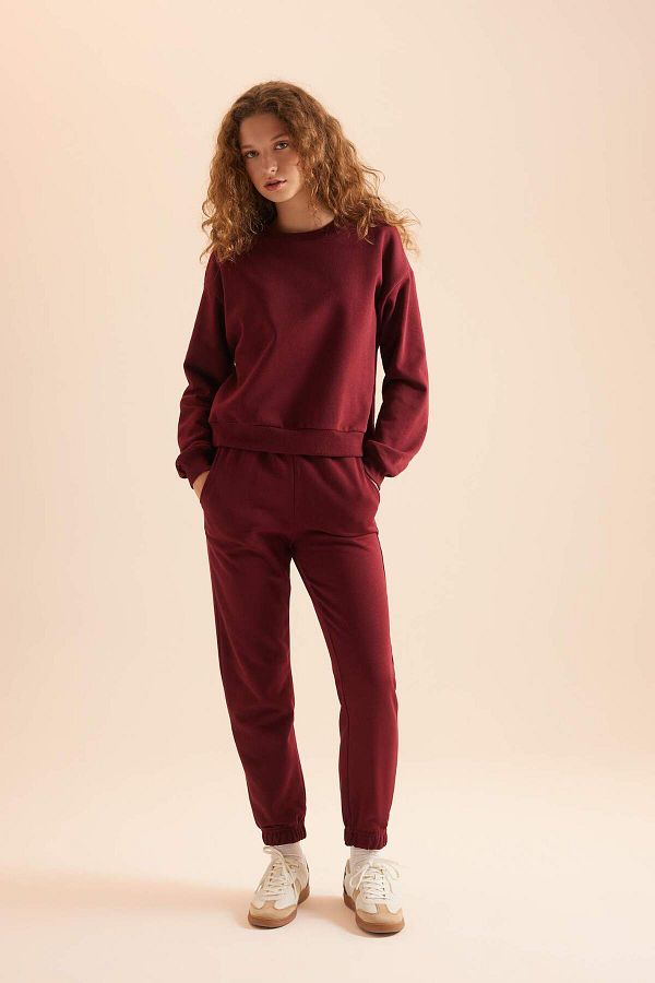 DeFacto-Regular Fit Regular Fit Basic Thick Fleece Σετ φόρμας D8022axns 1