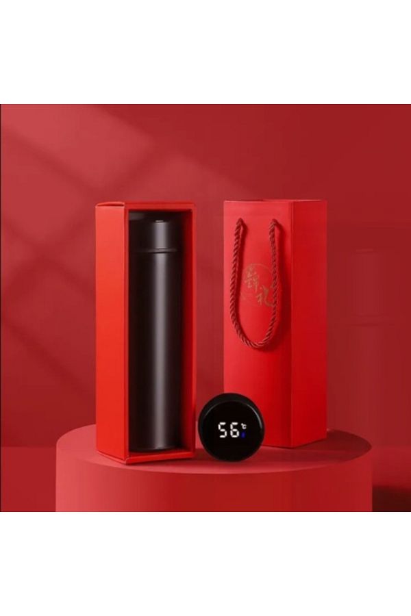 Blusmart-Smart thermos with double stainless steel walls and LED display, temperature indicator, box and bag, 500 ml 1