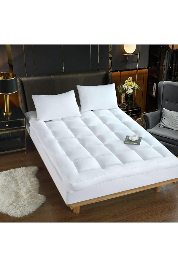 KBOX-Soft microfiber bed pad 100x200cm, 14cm high, with full-circle elastic, 35cm deep, for mattresses 1