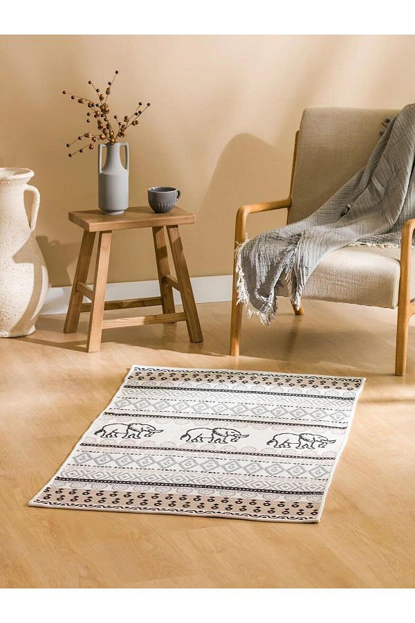 LC Waikiki-Lcw Home Patterned Double Sided Rug 80X140 cm (W5) 1