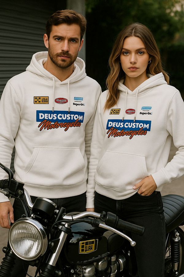 Rich-Pachet dublu unisex pentru femei-bărbați Combinație pentru cuplu - Hanorac cu detaliu imprimat cu glugă Pachet de 2 1