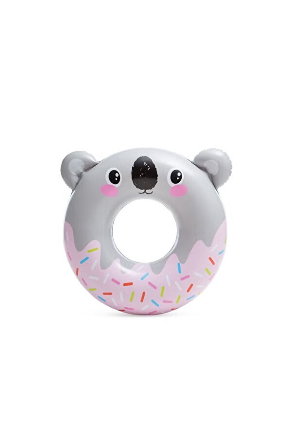 Round Cute Inflatable Float Intex 76cm Cute Animal Inflatable Swim Ring – Fun Pool Float for Kids ...