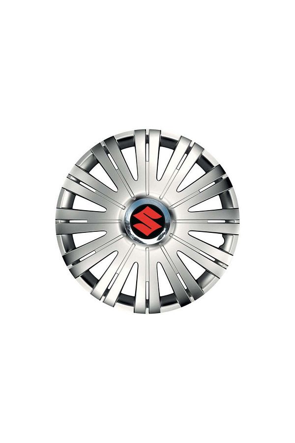 Autohelix MSA-Set de 4 capace pentru roți compatibile cu jante de 15 inch, pentru Suzuki, model Active Chrome 1