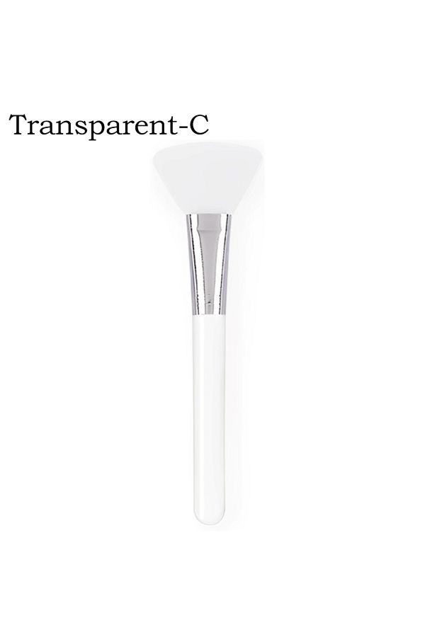 choice2-Transparent 1pc Silicone Face Mask Applicators Soft Head Flexible Face Mask Brushes for Mud Cla 1