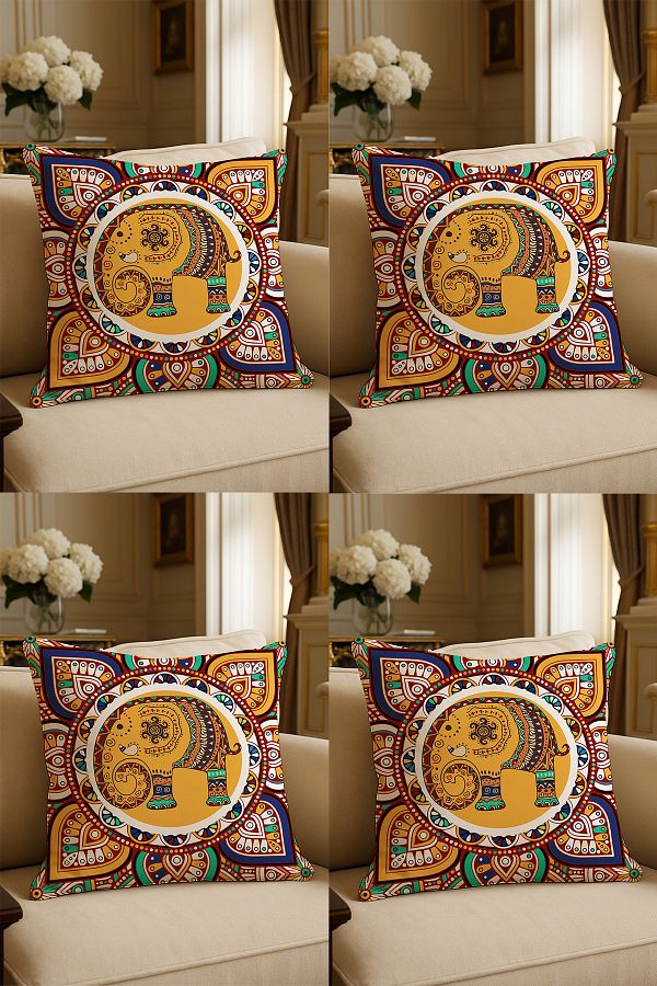 LadiesHome-Special Design Digital Printed Decorative Throw Pillow Case 43X43 cm Double Sided Set of 4 1