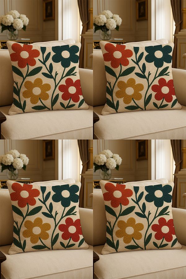 LadiesHome-Special Design Digital Printed Decorative Throw Pillow Case 43X43 cm Double Sided Set of 4 1