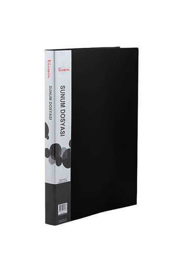 Ticon-Presentation File A4 80's Black 1 Piece 1