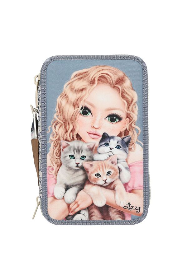 Top Model-Topmodel Cat Love 3-Layer Pencil Bag with Inside Filled 13271 1
