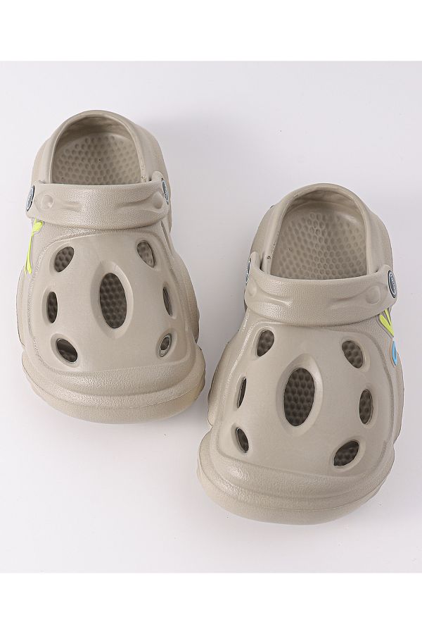 SAPS-Solid Clogs with Backstraps - Grey 1