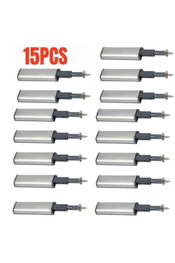 Choice-15PCS 10/15 Pack Magnetic Push Latches for Cabinets Push to Open Cabinet Hardware Push Touch Latch K 1