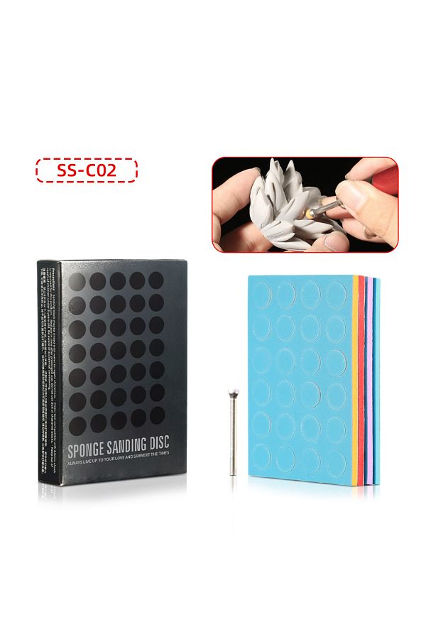Choice-SS-C02 DSPIAE SS-C01 SS-C02 Self Adhesive Sponge Sanding Disc Sandpaper Double Side Abrasive Model T 1