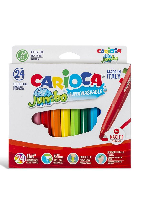 CARIOCA-24-piece Jumbo Washable Felt Tip CraYons Set 1