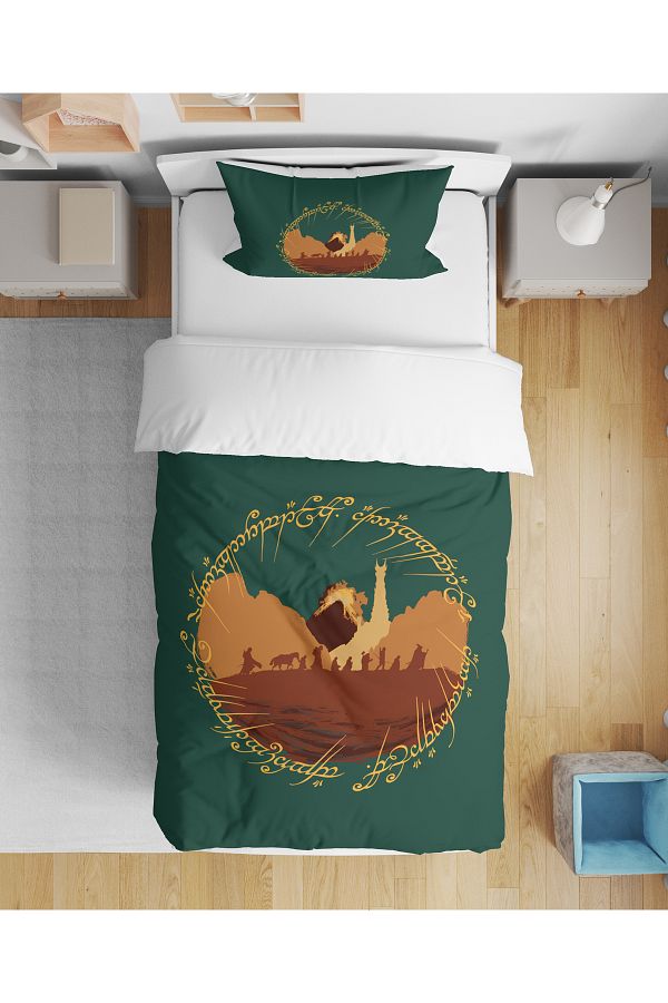 Erays Home-Lord of the Rings Lotr 3D Digital Printed Single Non-Fitted Sheet Bedding Set 1