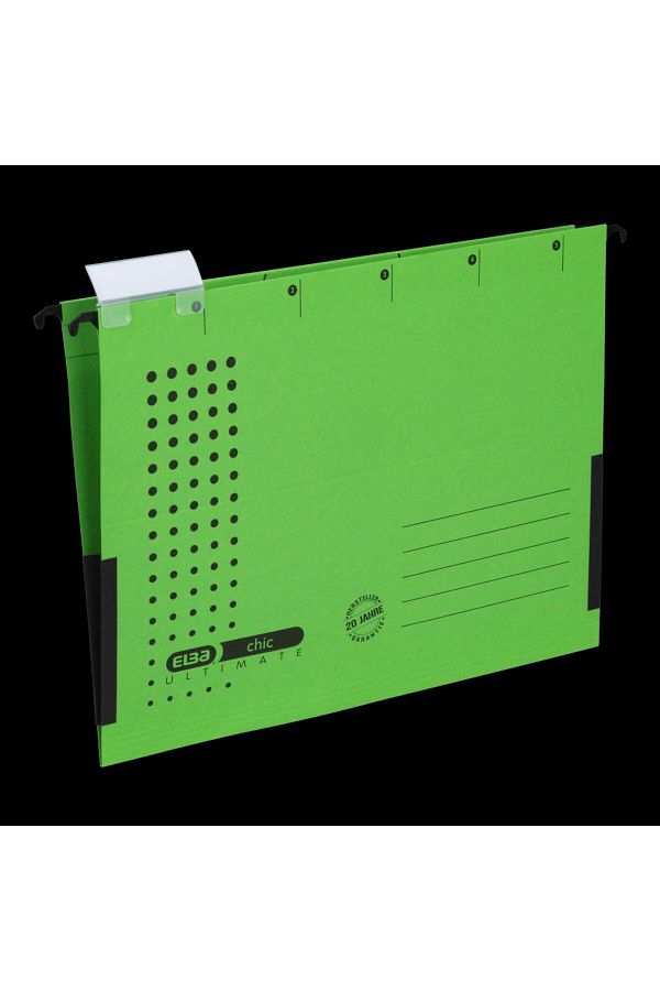 ELBA-Ultimate Suspended Folder with Gusset A4, 240g/sqm Cardboard, 330-Sheet Capacity, Green Color 1