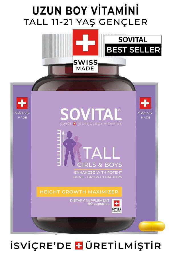 SOVITAL-90 Capsules for Ages 11-21 - Tall Tall, Helps Grow Height 1