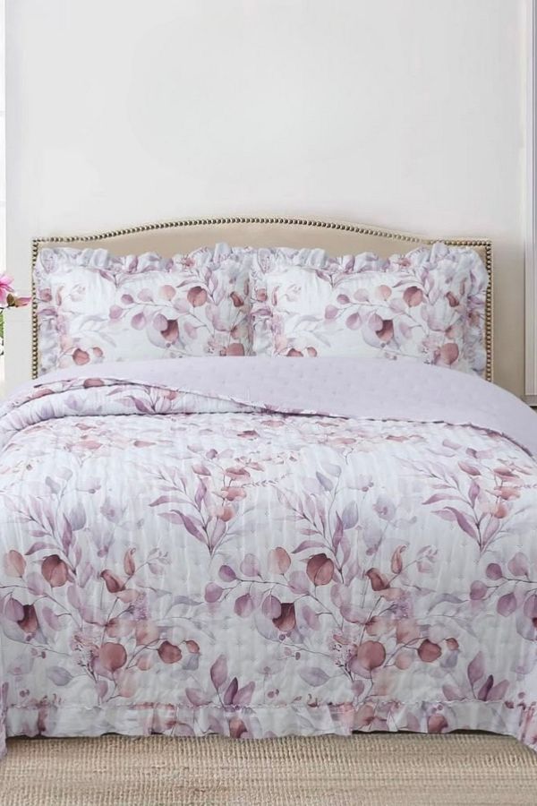 sutra-Flora Series Double Sided Double Bedspread Set 1