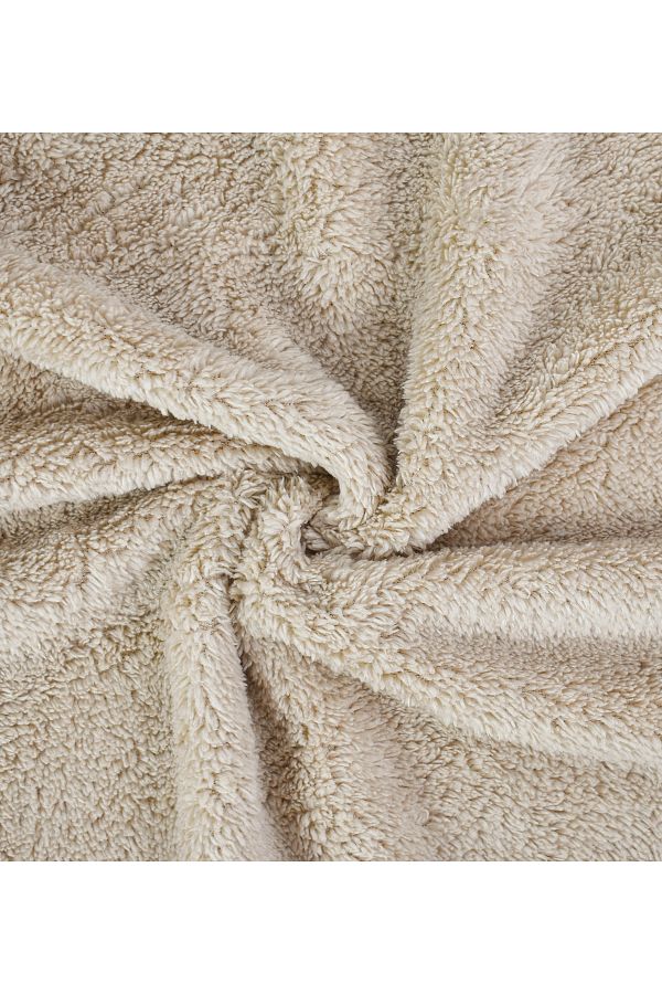 Aslan Online-Pabtex Double Faced Light Brown Welsoft Plush Fabric 180 cm Width 1