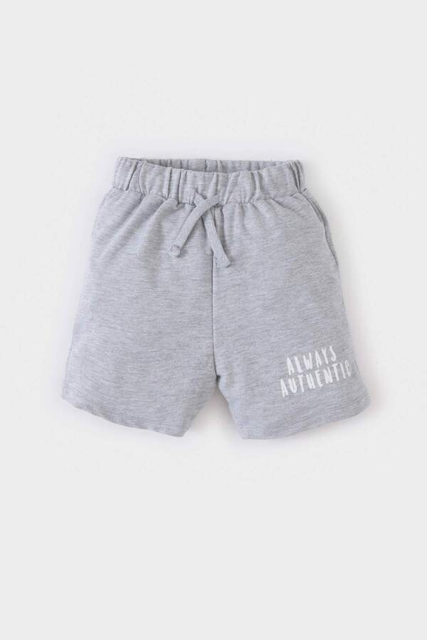 DeFacto-Baby Boy Printed Elastic Waist Shorts E1018A525Sm 1