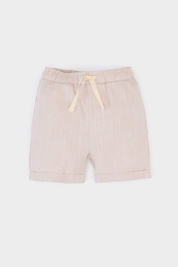 DeFacto-Pantaloni scurți cu talie elastică pentru bebeluși C3420A525SM 1