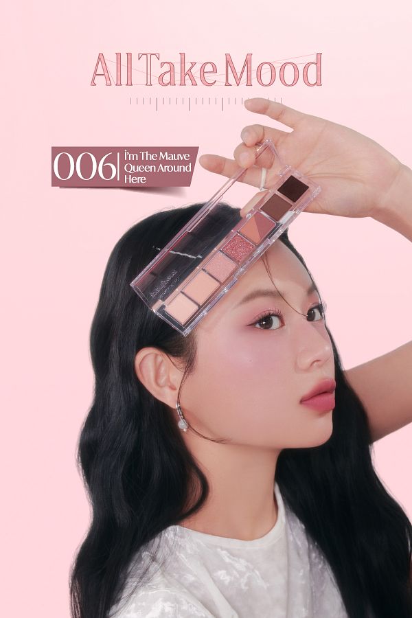 PERIPERA-Peripera All Take Mood Palette 006 - 5 Different Texture Headlight Palette,'I'M the Mauve Queen Around Here' 1