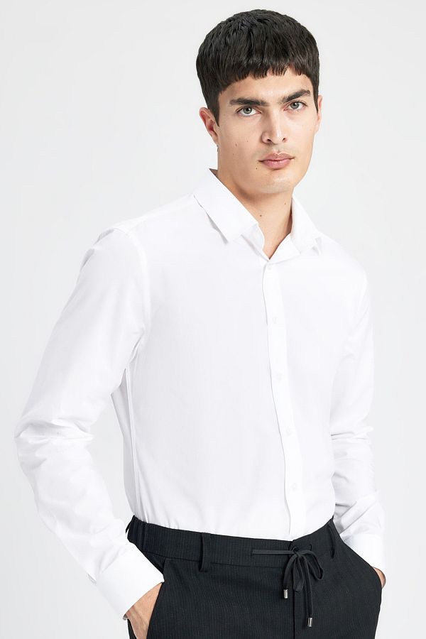 DeFacto-Італійський комір Slim Fit Gomlek Non Iron Utu Free Long Sleeve A7803ax23au 1