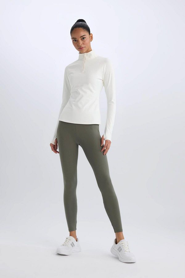 DeFacto-Defactofit Waist Hugging Athlete Leggings B4590Ax24Wn 1